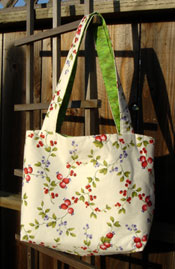 fruity flower tote